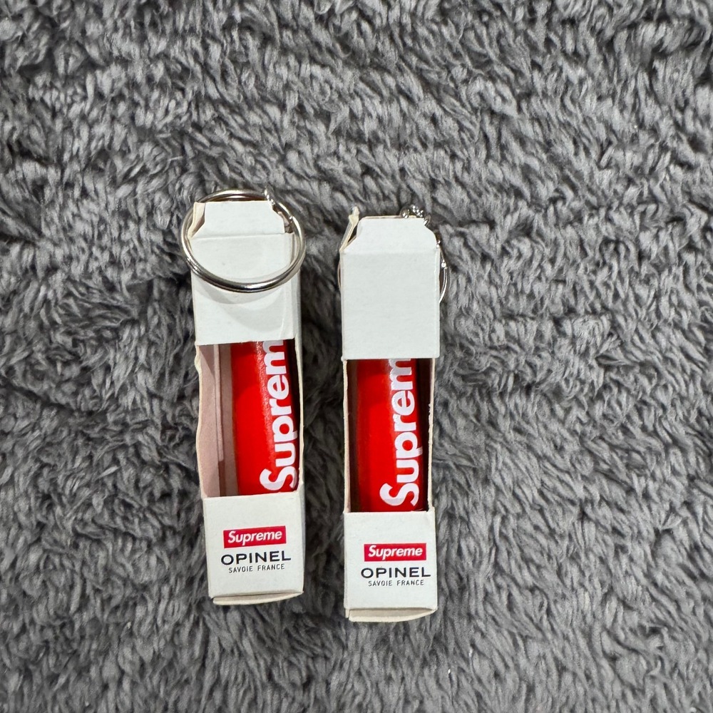 Supreme Opinel No. 02 Folding Knife Keychain Red Box Logo SS20 Accessory New (1) - Picture 3 of 3